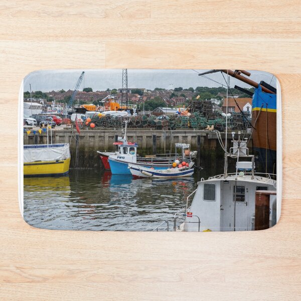 Item preview, Fishing boats in Whitby Harbour designed and sold by yackers1.