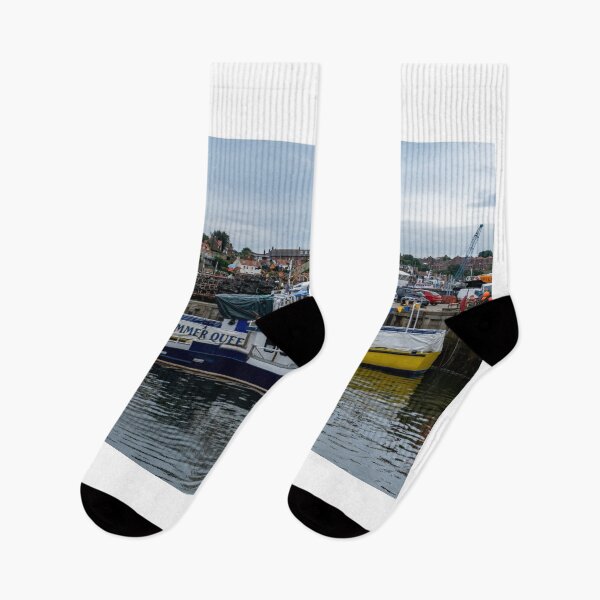 Item preview, Fishing boats in Whitby harbour designed and sold by yackers1.