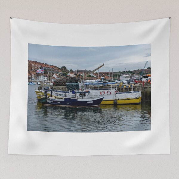 Item preview, Fishing boats in Whitby harbour designed and sold by yackers1.