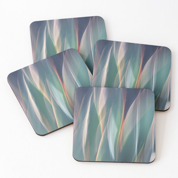 Item preview, Soft Curved Leaves with Rainbow Edges - Abstract  Photograph designed and sold by SunlitColors.