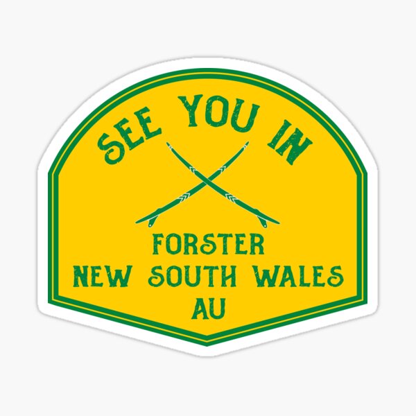 Item preview, Forster-New South Wales-Australia-Green and Gold-See You In Forster designed and sold by defimo.
