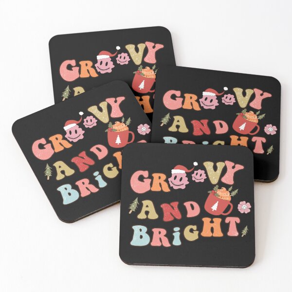 Item preview, Groovy and Bright Festive Christmas Typography designed and sold by ElLocoMus.