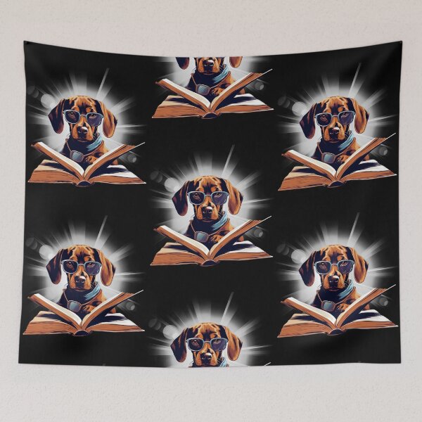 Item preview, Dog Reading designed and sold by Dominika Bednarska.