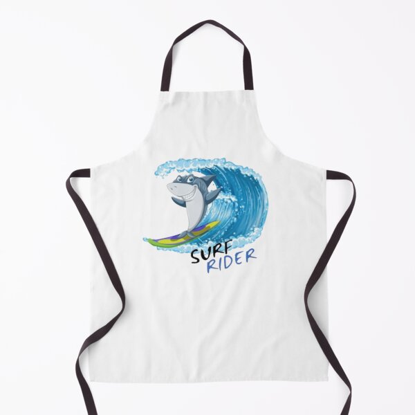 Item preview, Composition Cheerful shark surfing, SURF RIDER designed and sold by MoshisooPrint.