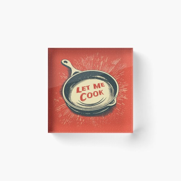 Item preview, Let Me Cook Meme Frying Pan  designed and sold by Brainless Art.