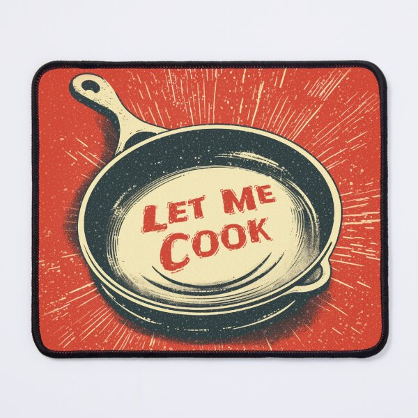 Item preview, Let Me Cook Meme Frying Pan  designed and sold by Brainless Art.