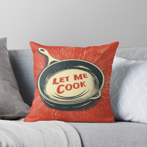 Item preview, Let Me Cook Meme Frying Pan  designed and sold by Brainless Art.