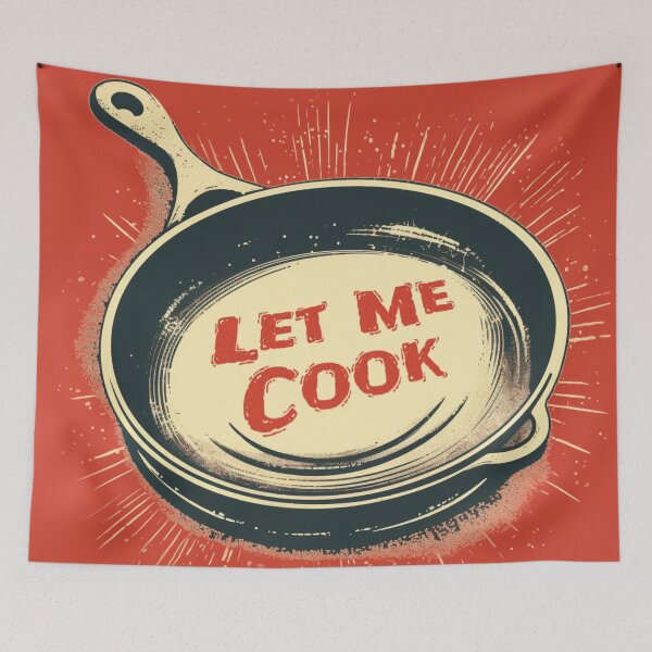 Item preview, Let Me Cook Meme Frying Pan  designed and sold by Brainless Art.