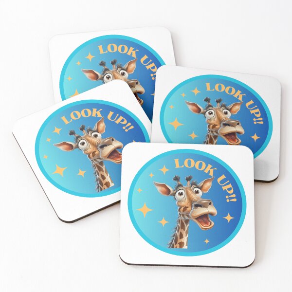 Item preview, Giraffe's Quirky Wisdom: 'Look Up' - A Hilarious Illustration designed and sold by Dan Edwards.