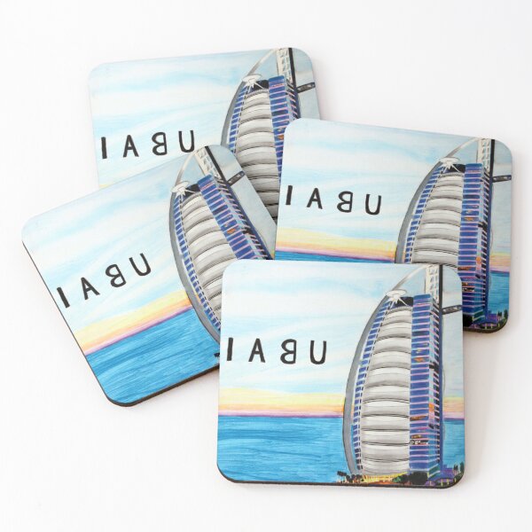 Item preview, Burj Al Arab colorful Drawing designed and sold by MubaraksArt.