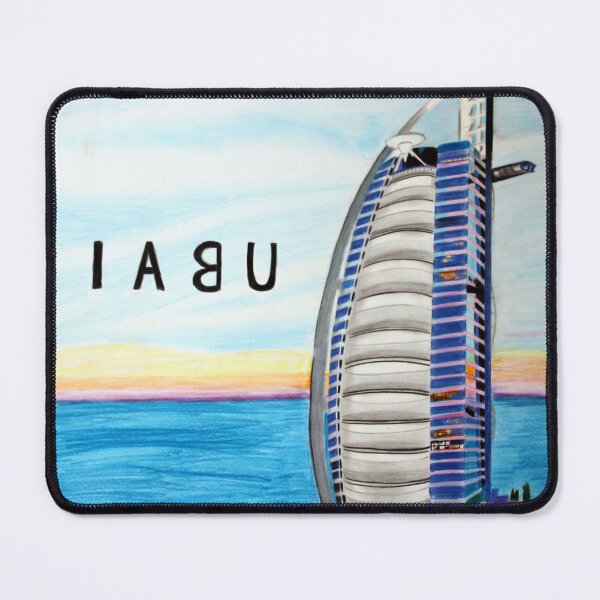 Item preview, Burj Al Arab colorful Drawing designed and sold by MubaraksArt.