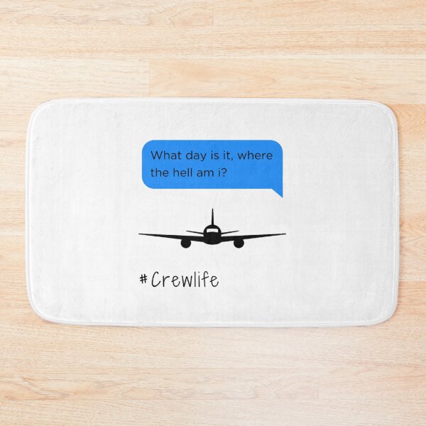 Item preview, What day is it, where the hell am I - aviation plane cabin crew twitter bumper message sticker pack designed and sold by ZoesJoy.