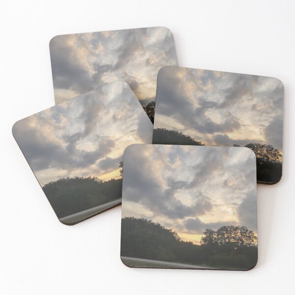 Item preview, Beauitful cloudy cumulus sunset with a forest designed and sold by Crafty Fox & Art Panda ♥️.
