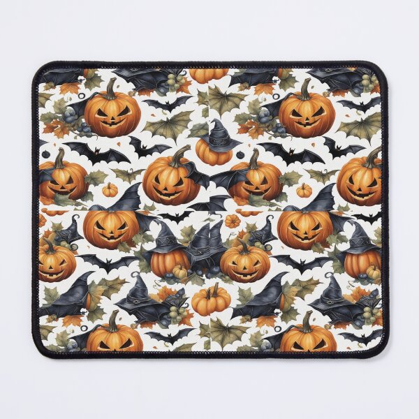 Item preview, Spooky Halloween Pattern with Bats and Pumpkins designed and sold by al21ex.
