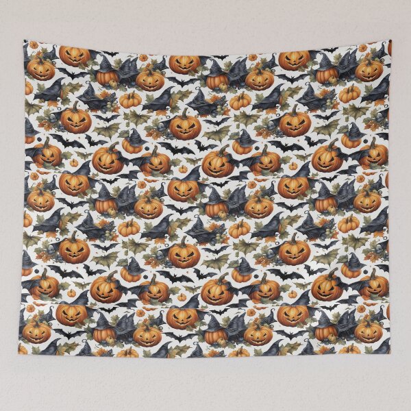 Item preview,  Spooky Halloween Pattern with Bats and Pumpkins designed and sold by al21ex.