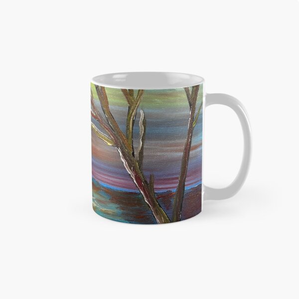 Item preview, Red sun over tree and water designed and sold by Jackiekatz1.