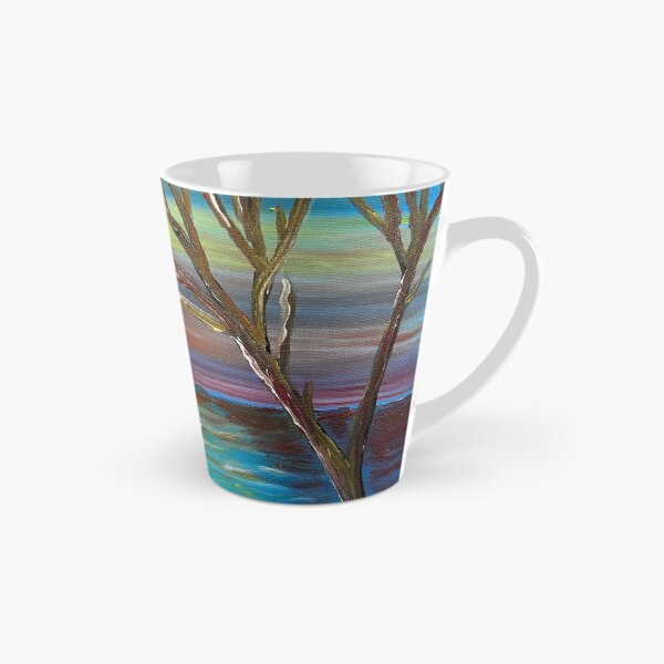 Item preview, Red sun over tree and water designed and sold by Jackiekatz1.