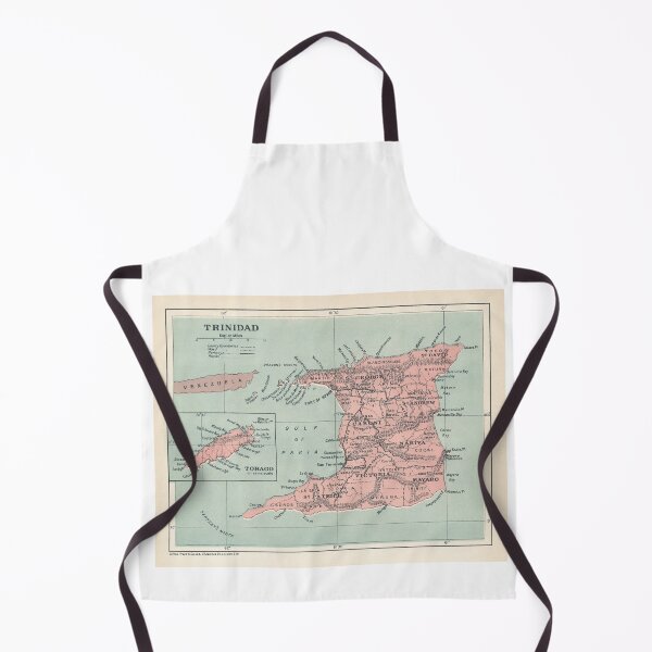 Item preview, Impresión de mapa de Trinidad y Tobago de 1923 designed and sold by VoyagerVintage.