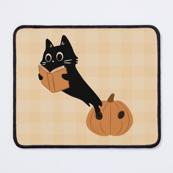 Item preview, bookish cat ghost designed and sold by indiebookster.