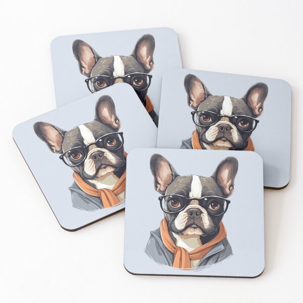 Item preview, Hipster French Bulldog designed and sold by ZombieLH.