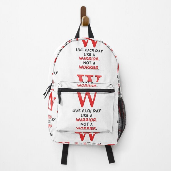 Item preview, Live like a warrior not a worrier. Message. White background. designed and sold by abinashm12.