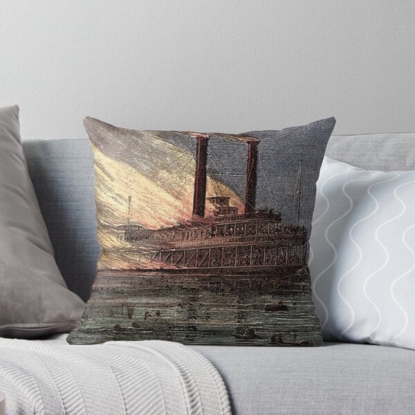 Item preview, MARÍTIMO #43 SS Sultana Paddle Steamship Desastre - Dibujo grabado en madera designed and sold by DEL-Productions.