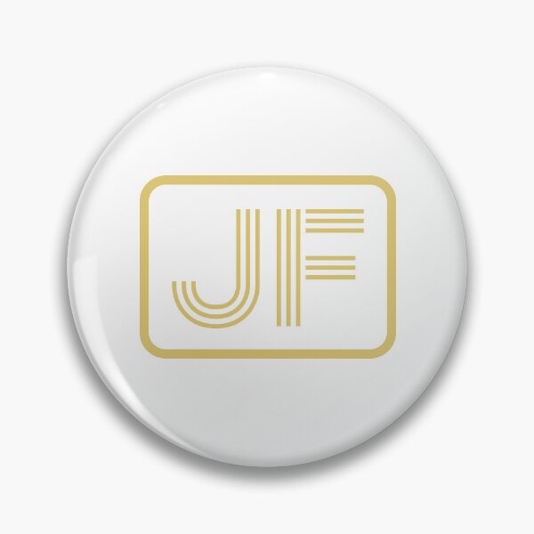 Item preview, JF Initials Gold Geometric Letters designed and sold by Jeallan Designs.