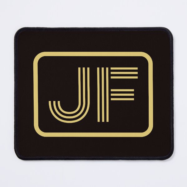 Item preview, JF Initials Gold Geometric Letters designed and sold by Jeallan Designs.