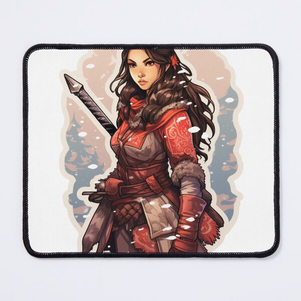 Item preview, D&D Artic Female Fighter designed and sold by TellezStickers.