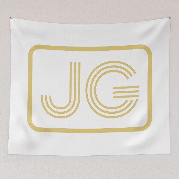 Item preview, JG Initials Gold Geometric Letters designed and sold by Jeallan Designs.
