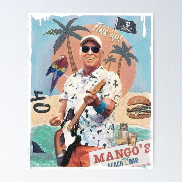 Item preview, Jimmy Buffet FINS UP designed and sold by Doug's Landing.