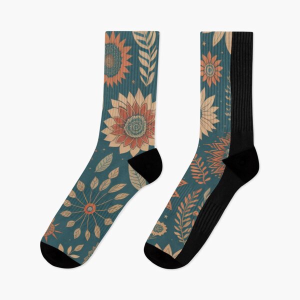 Item preview, Dark Green Boho Floral Pattern designed and sold by OhMyKelley.