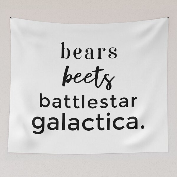 Item preview, Bears Beets Battlestar Galactica designed and sold by jenniferzalzal.