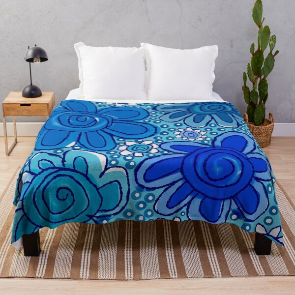 Item preview, Flowers In Blue designed and sold by Leanne Morin.
