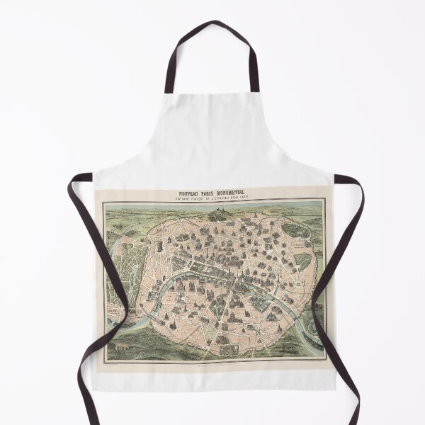 Item preview, Paris France 1878 Map Print designed and sold by VoyagerVintage.