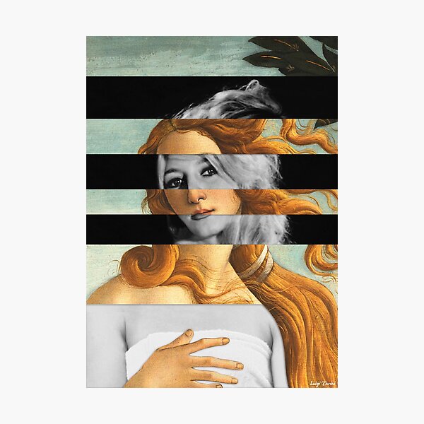 Item preview, LA VENUS BLONDE - Pop Retro Collage, Mashup, Pop Art Wall Decoration designed and sold by LT Graphic Art.