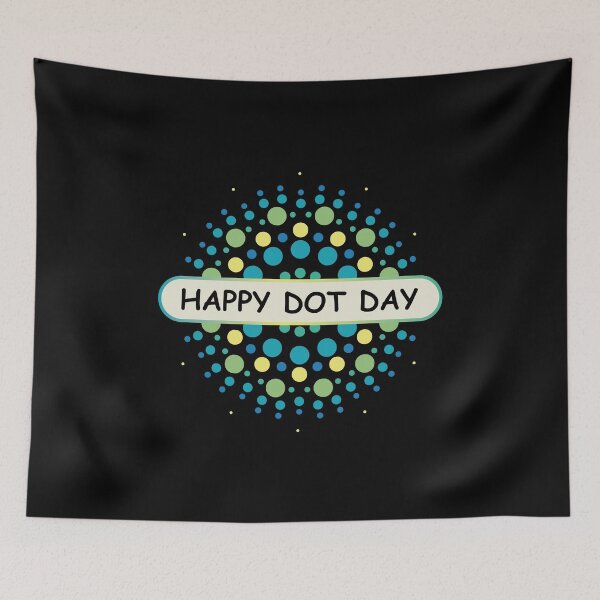 Item preview, Happy Dot Day, Polka Dots In A Circle,  designed and sold by VELLTOdesign.