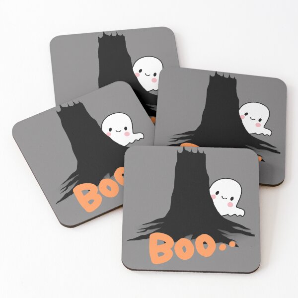 Item preview, ghost hiding behind a tree designed and sold by misslizzyspin.