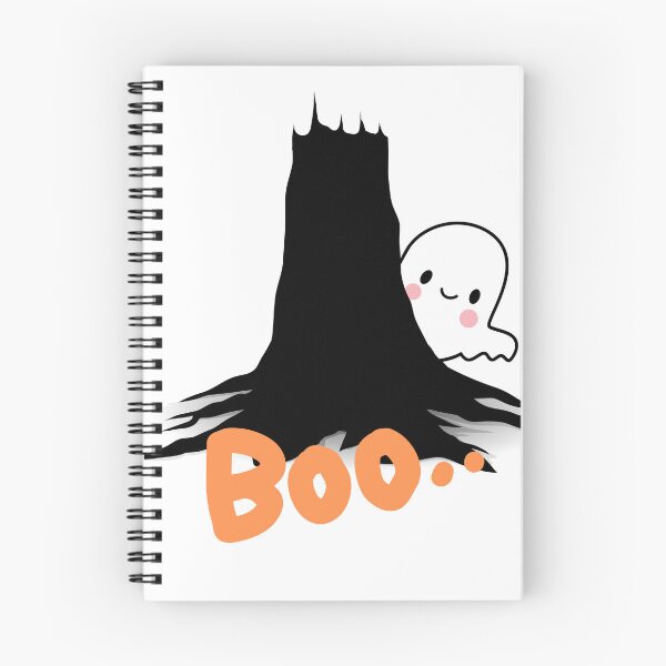Item preview, ghost hiding behind a tree designed and sold by misslizzyspin.