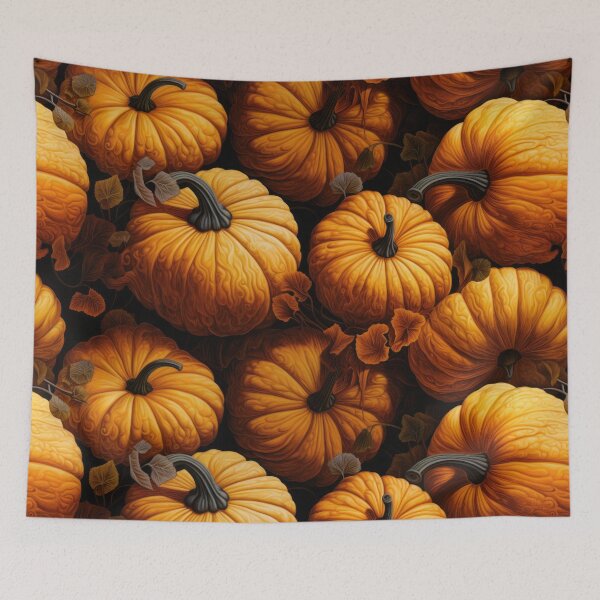 Item preview, Autumn Pumpkins Pattern designed and sold by Shannon Hilson.