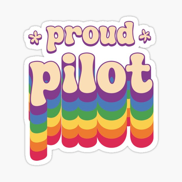 Item preview, Proud Pilot LGTBQ Trans Pride Flag designed and sold by aarmstrongc.