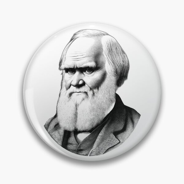 Item preview, Portrait of Charles Darwin designed and sold by NTGUILTY.