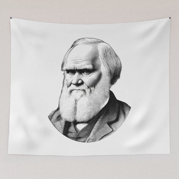 Item preview, Portrait of Charles Darwin designed and sold by NTGUILTY.