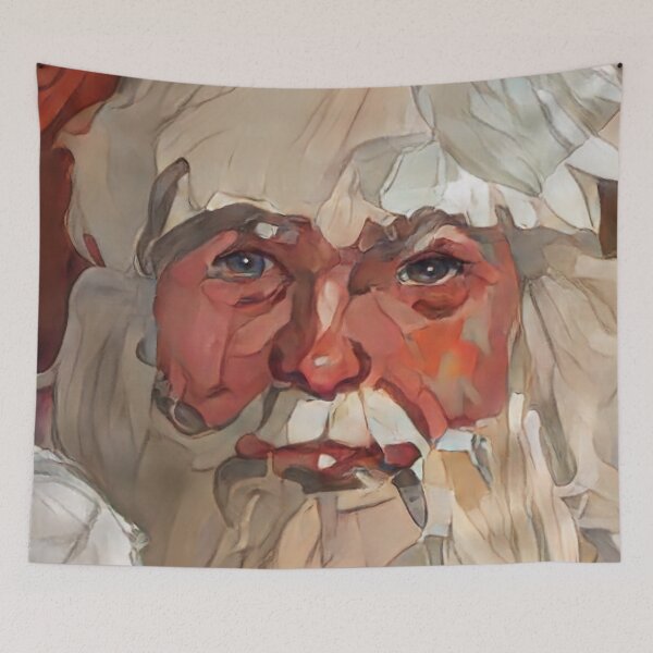 Item preview, Digital Oil Painting of Jolly Old Santa Claus designed and sold by Anne Marie Propst.