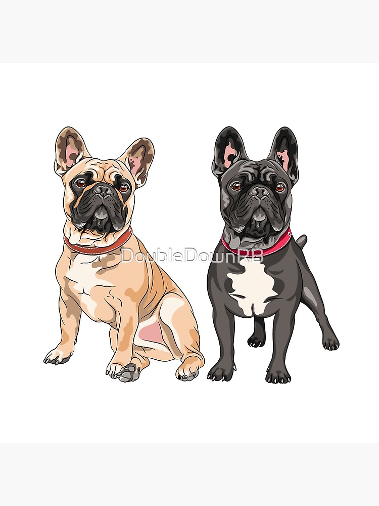 Frenchies Art Board Print for Sale by DoubleDownRB