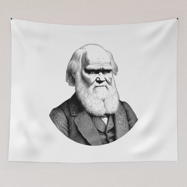 Item preview, Portrait of Charles Robert Darwin designed and sold by NTGUILTY.