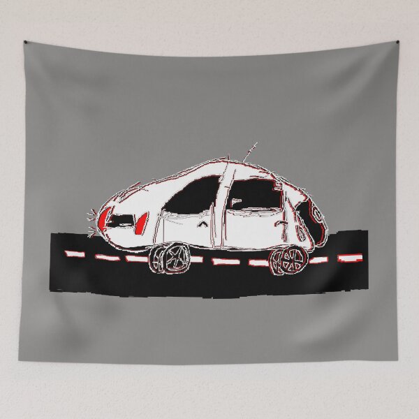 Item preview, car childrens drawing pencil pixelart designed and sold by 4rpixs.
