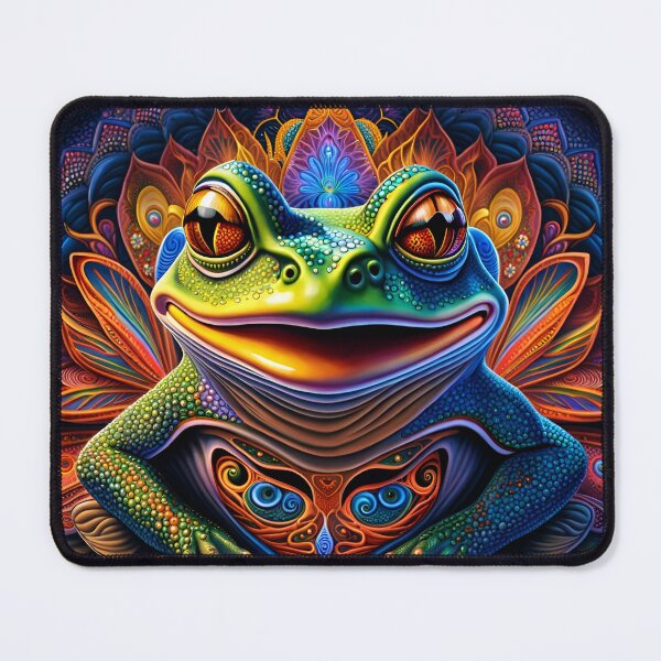 Item preview, Froggy Animal Spirit (28) - Trippy Psychedelic Frog designed and sold by TheThirdEye.