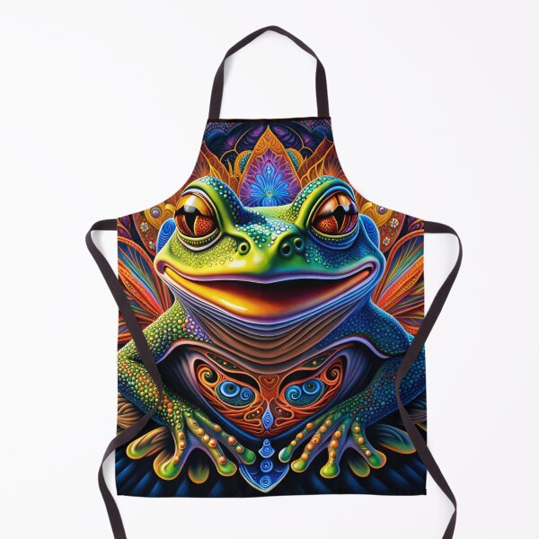 Item preview, Froggy Animal Spirit (28) - Trippy Psychedelic Frog designed and sold by TheThirdEye.