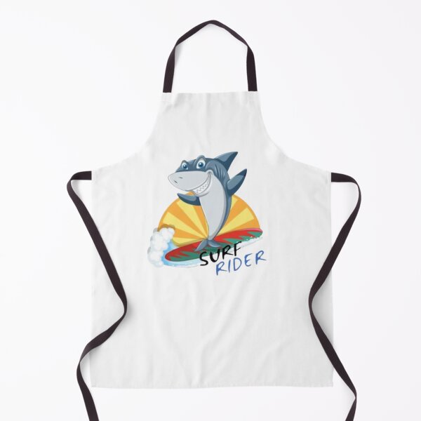 Item preview, Composition Cheerful shark surfing, SURF RIDER designed and sold by MoshisooPrint.